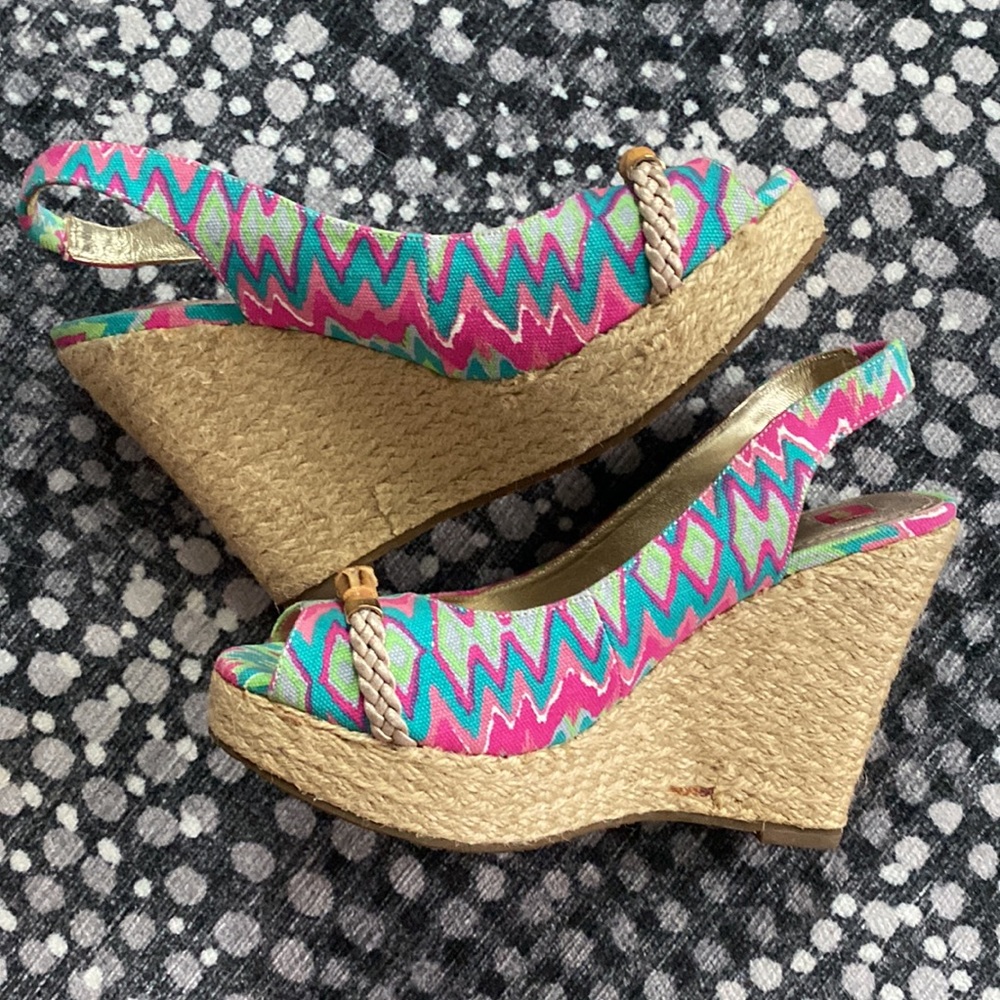 Multi color espadrilles sz 7 - elaine turner